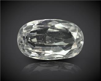 White Zircon Natural Certified 3.36 carats (DIN 90209 )